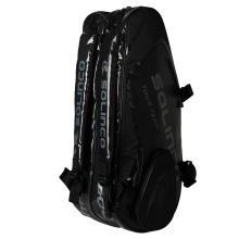 Solinco Racketbag Tour Team Blackout (Racket bag, 2 main compartments, Thermo compartment) black 6-pack